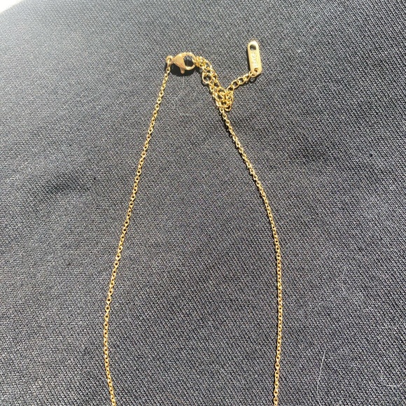 Gold Four Petal Necklace - Picture 3 of 5